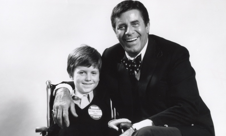 Jerry Lewis with Christopher Rush